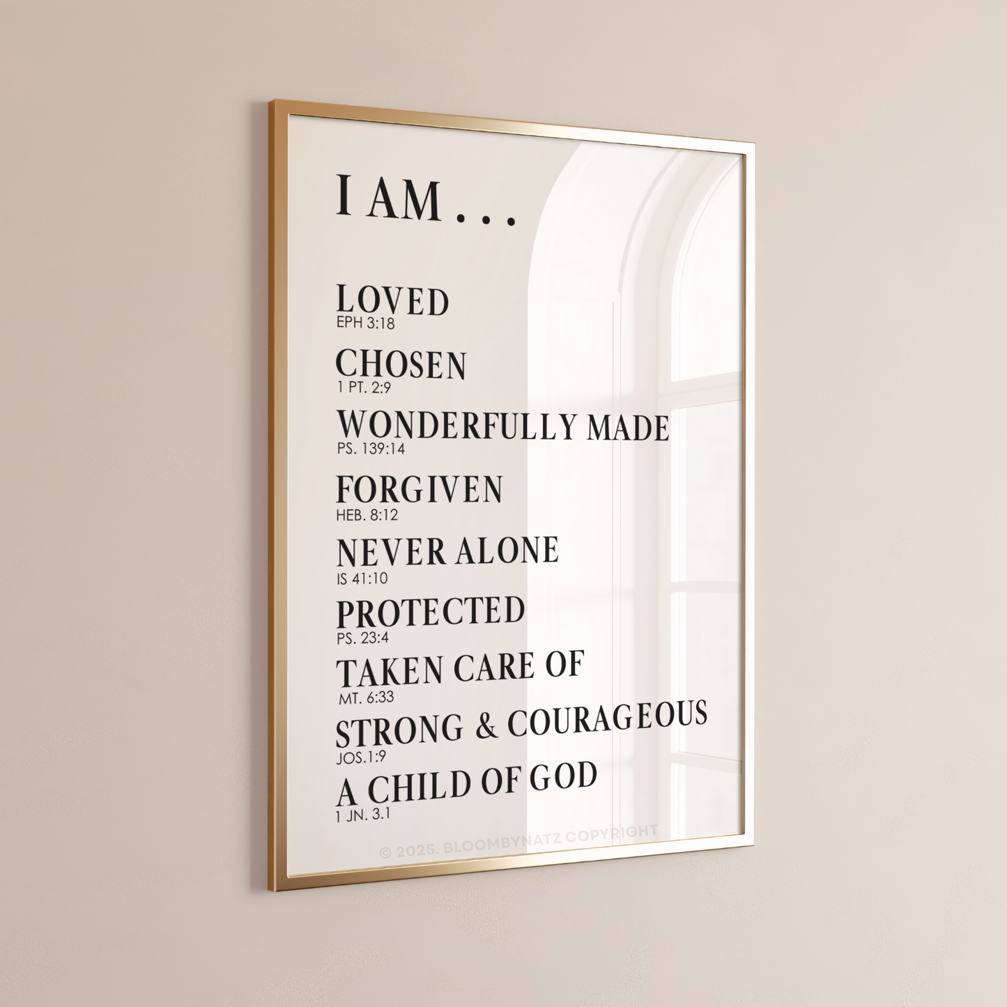 I Am Scripture Wall Art Digital Printable