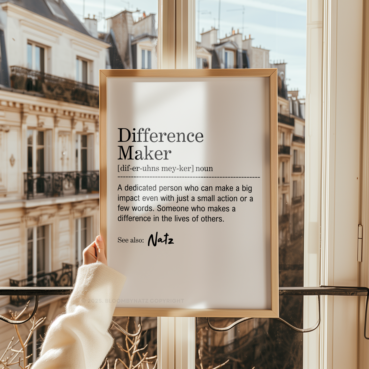 Difference Maker Custom Name Digital Print