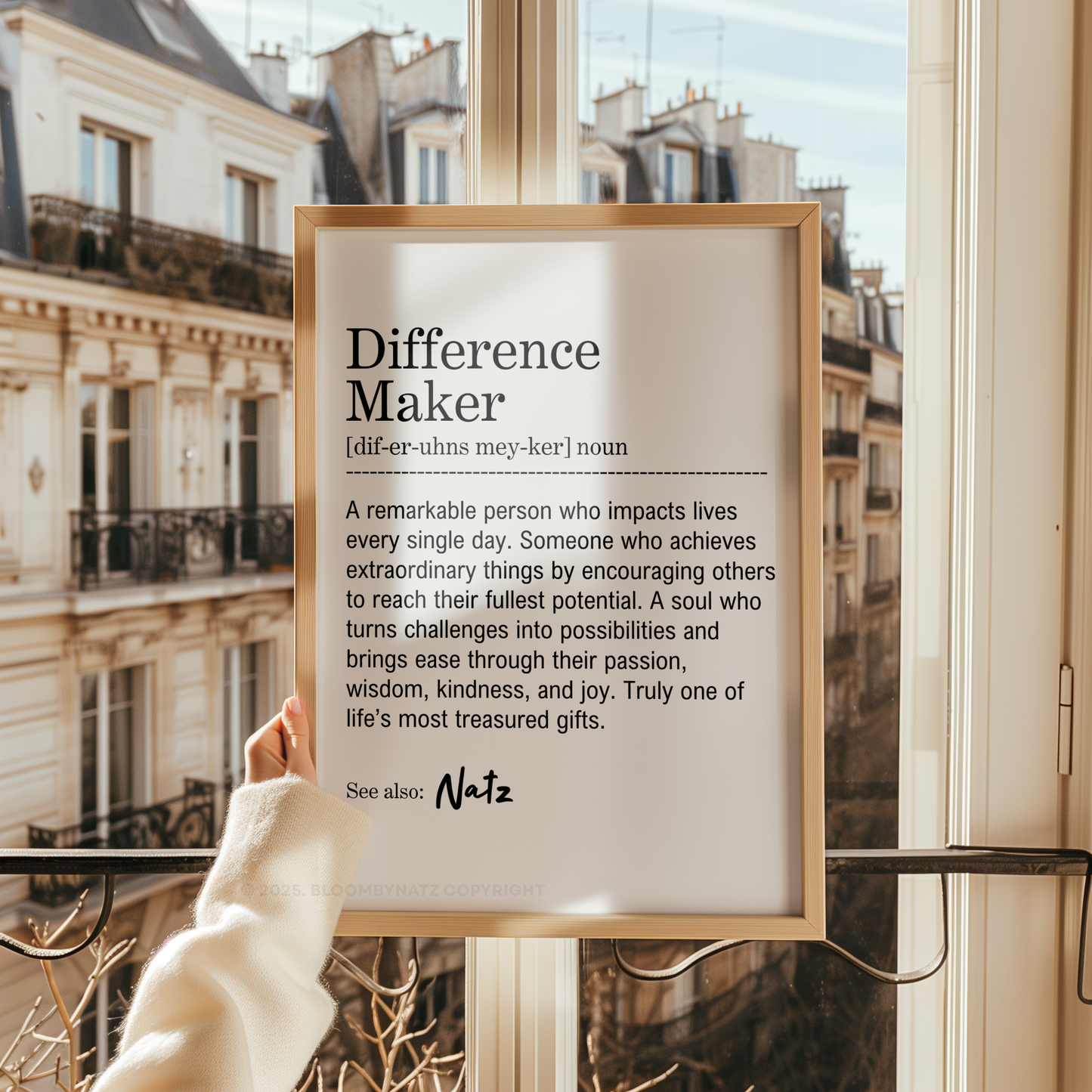 Personalized Difference Maker Digital Print