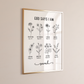 God Says I am – Personalized Bible Verse Wall Art