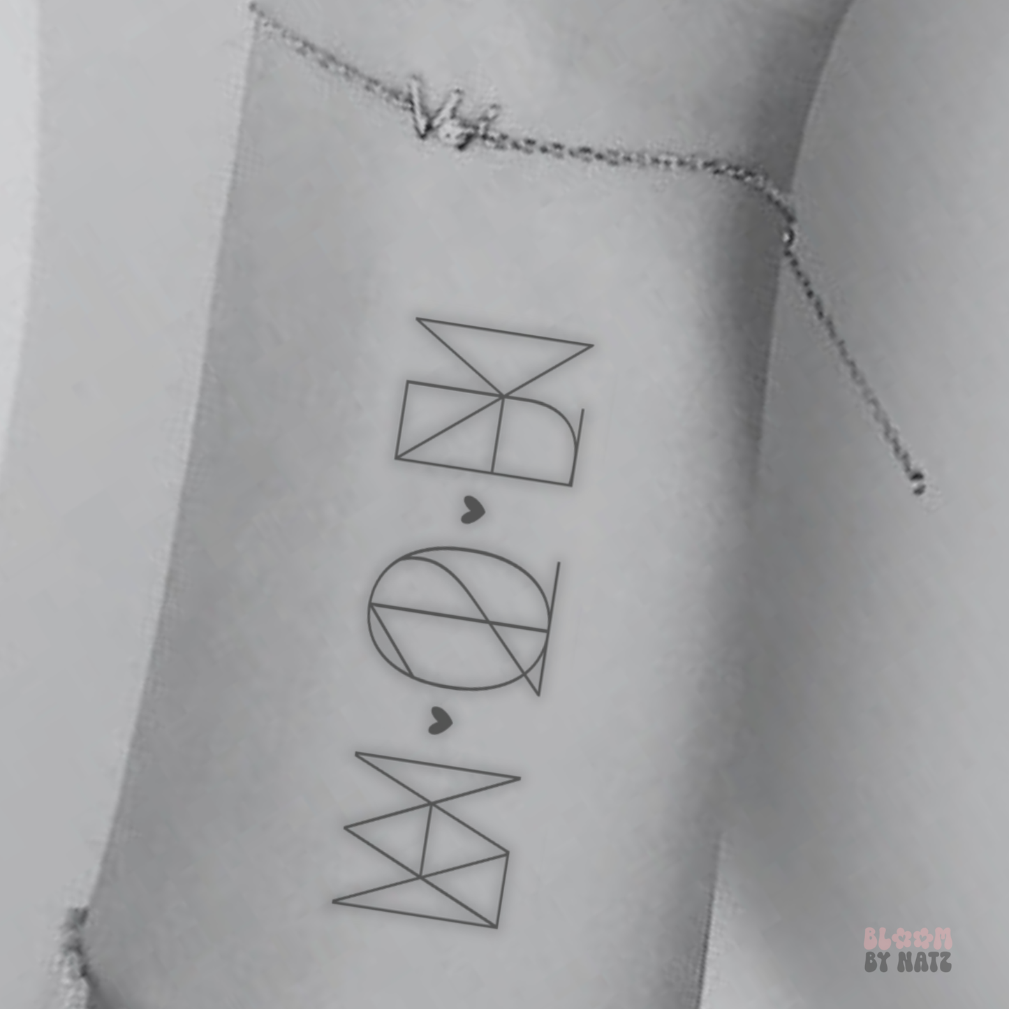 Custom Name & Year Tattoo