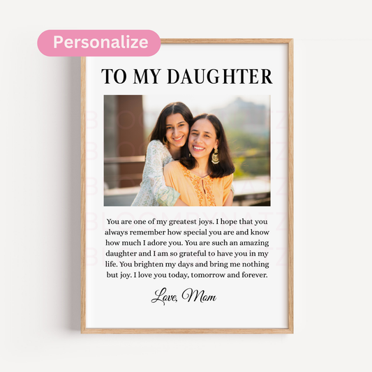 To My Daughter – Digital Wall Art 001