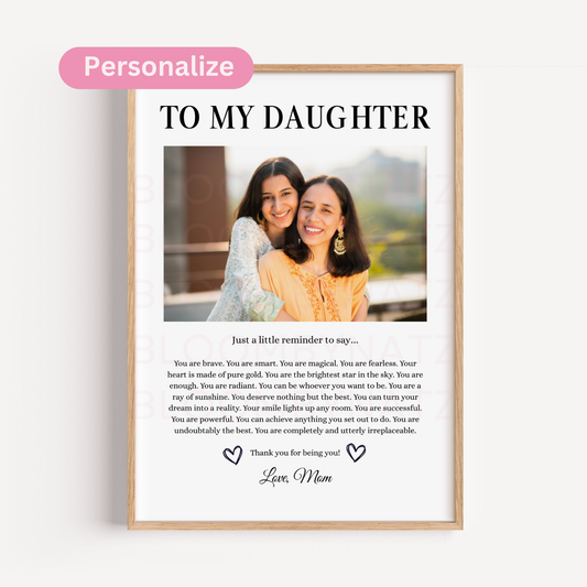 To My Daughter – Digital Wall Art 002