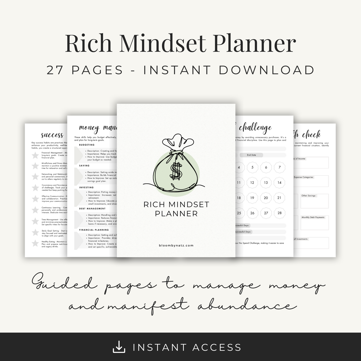 Rich Mindset Planner