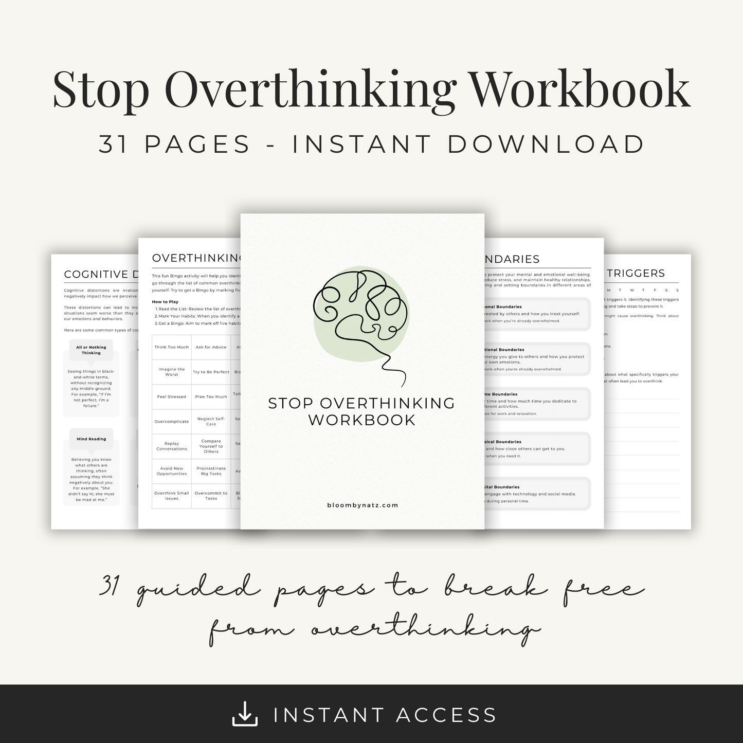 Stop Overthinking Workbook